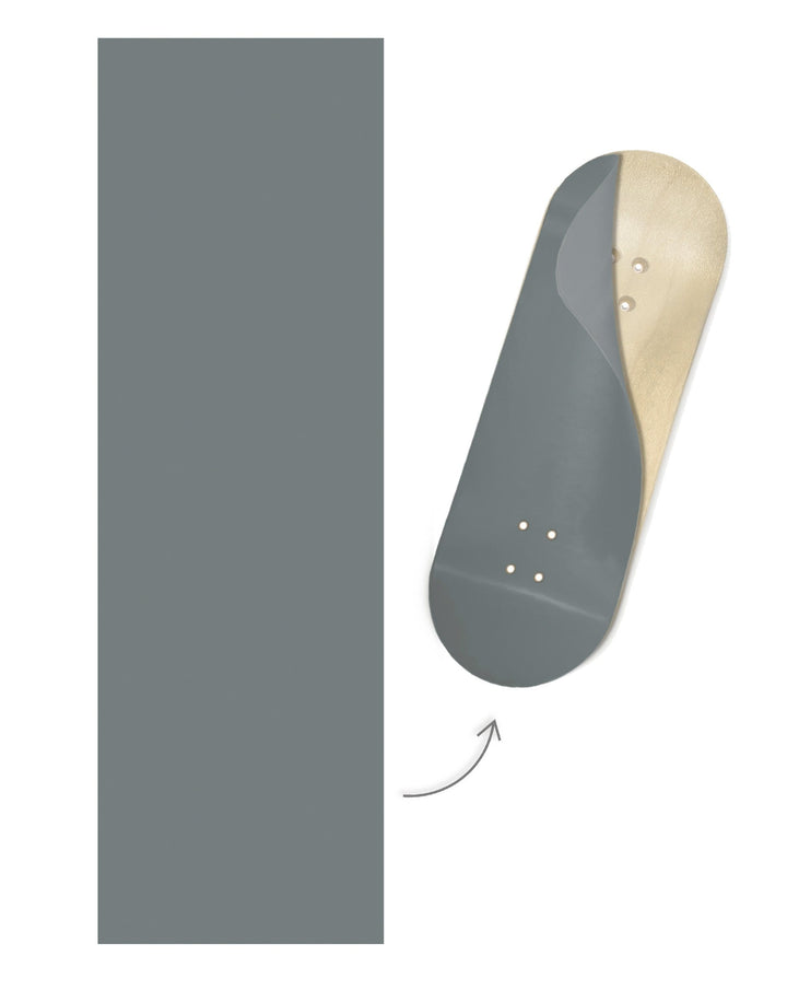 Teak Tuning "Armor Gray Colorway" ColorBlock Fingerboard Deck Wrap - 35mm x 110mm