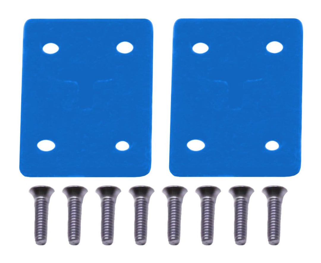 Teak Tuning Riser Pad Kit (Includes 8 Long Screws) - Light Blue Light Blue