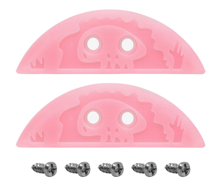 Teak Tuning Peeping Yeti Fingerboard Nose & Tail Guards - 7.5mm x 22mm - Pink