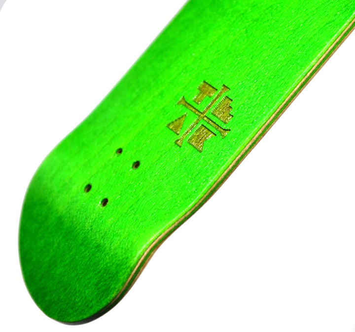 Teak Tuning PROlific Wooden Fingerboard Deck, "Ghillie Green" - 32mm x 97mm