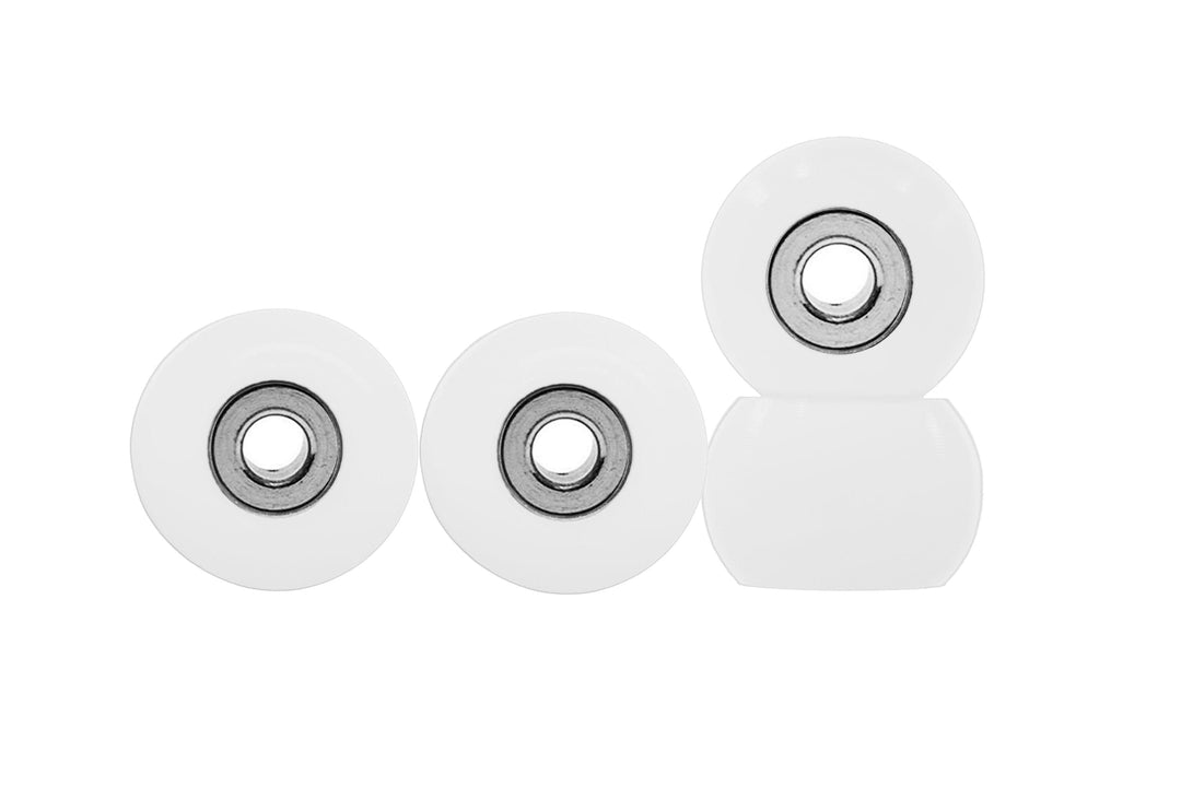 Teak Tuning Eco 85D CNC Poly Wheels - Rounded Shape - White Colorway