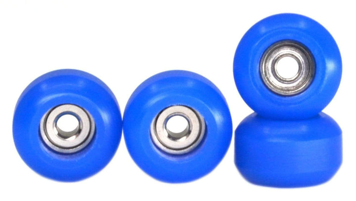 Teak Tuning CNC 100D Polyurethane Fingerboard Bearing Wheels, Dark Blue - Set of 4 Dark Blue