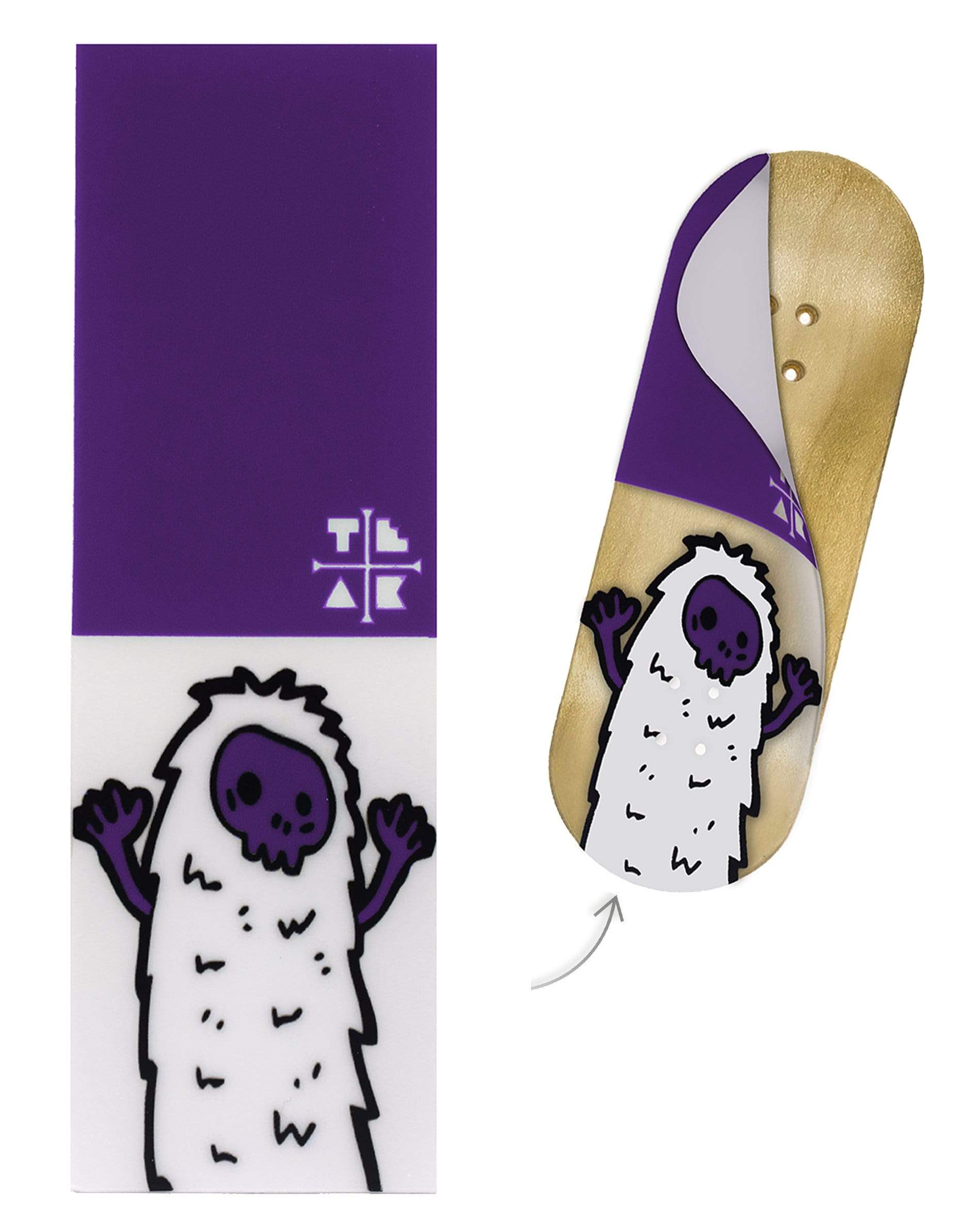 Teak Swap Fingerboard Deck & Graphic Wrap - 