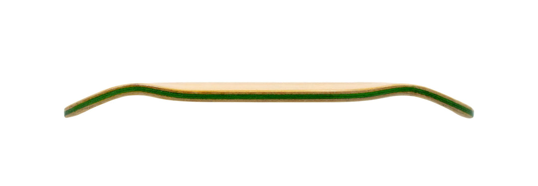 Teak Tuning PROlific Wooden 6 Ply Fingerboard Boxy Deck 32x96mm - Bamboo Samurai