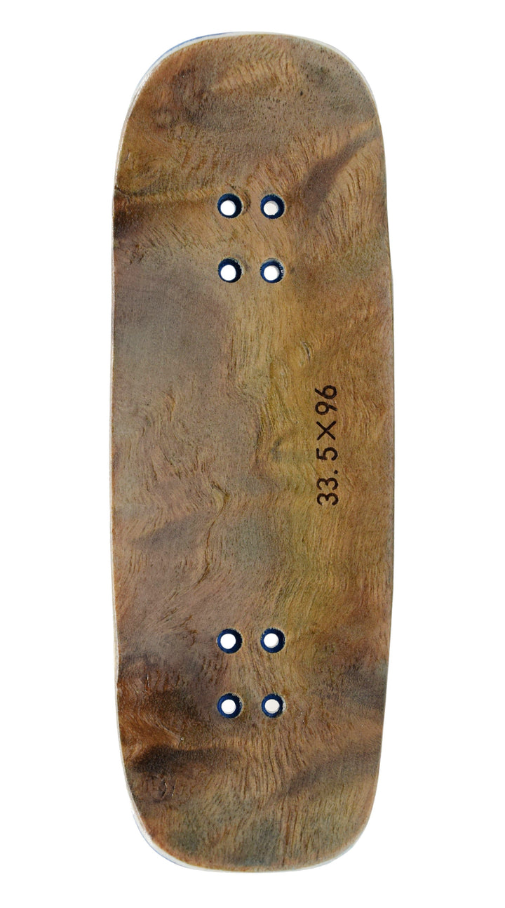 Teak Tuning PROlific Wooden 6 Ply Fingerboard Boxy Deck 32x96mm - The Graham Cracker