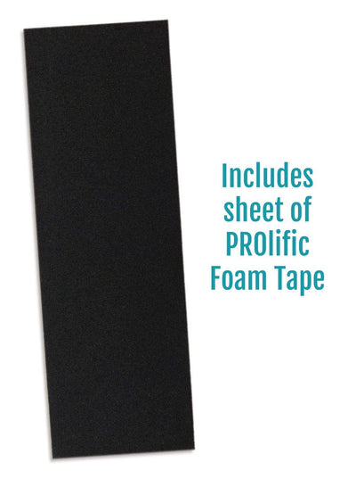 Teak Tuning Teak Swap Fingerboard Deck & Graphic Wrap - "Purple Yeti" - 32mm x 97mm