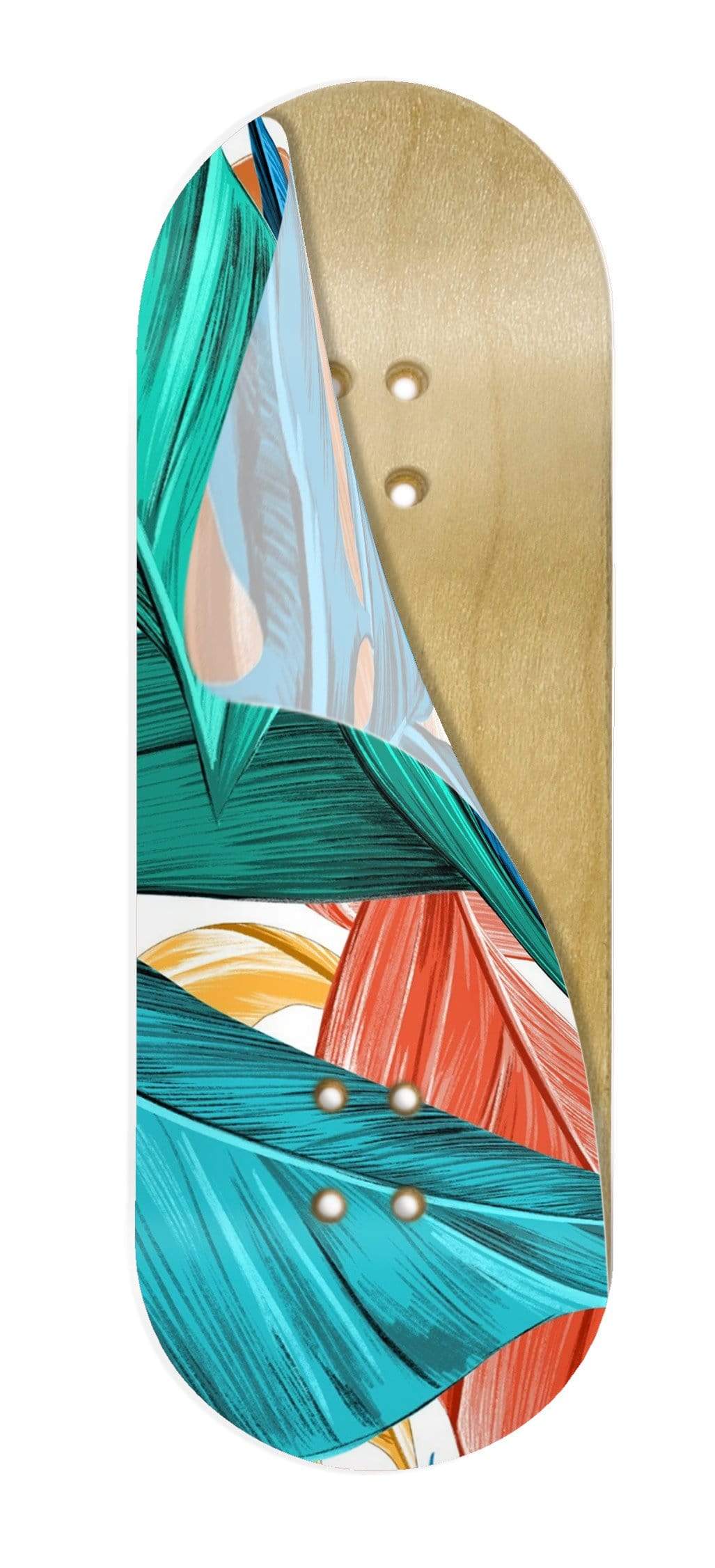 Teak Tuning Limited Edition "Colored Leaves" Deck Graphic Wrap - 35mm x 110mm