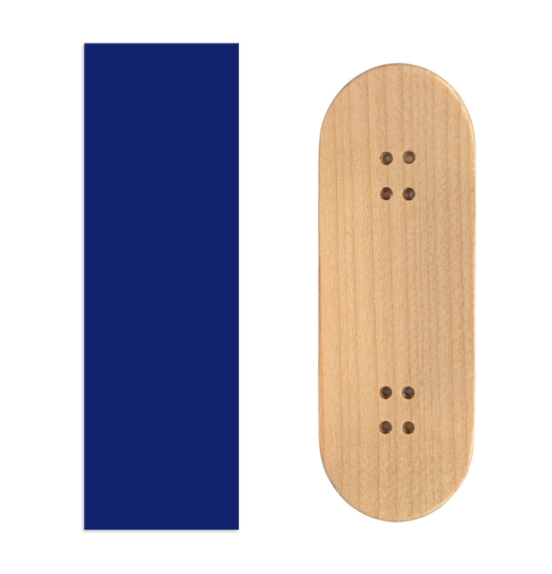 Teak Tuning Teak Swap Fingerboard Deck & ColorBlock Wrap - "Blue Sapphire" - 32mm x 97mm
