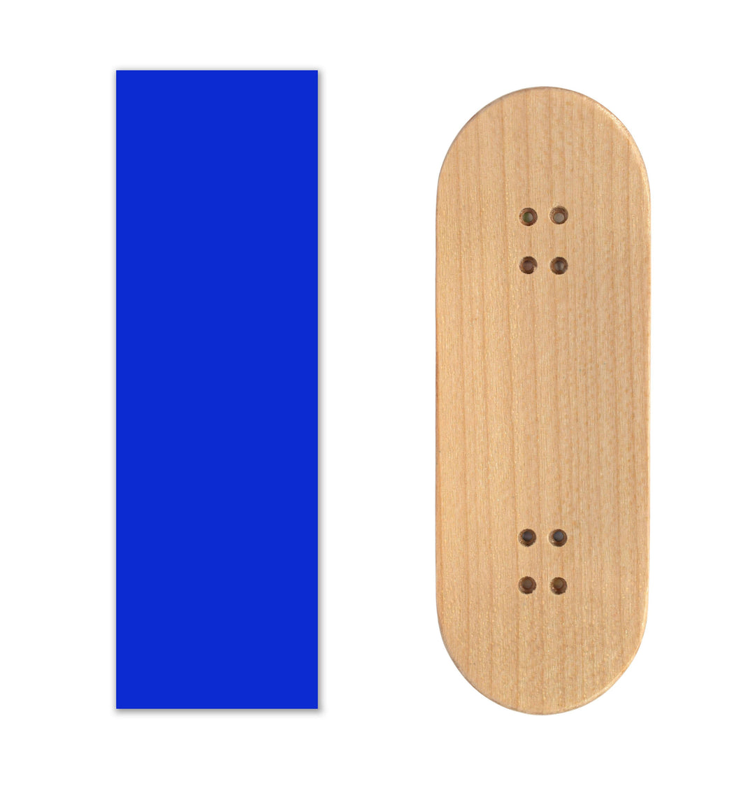 Teak Tuning Teak Swap Fingerboard Deck & ColorBlock Wrap - "Berry Blue" - 32mm x 97mm