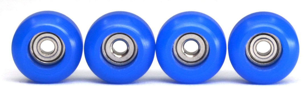 Teak Tuning CNC 100D Polyurethane Fingerboard Bearing Wheels, Dark Blue - Set of 4 Dark Blue