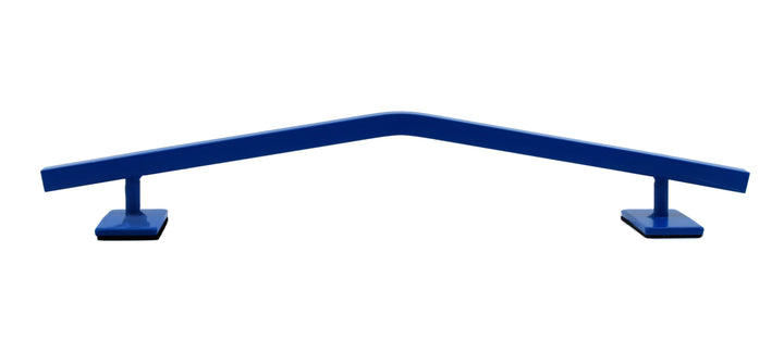 Teak Tuning Straight, Mellow Peak Style Fingerboard Rail, 12" Long - Steel Construction - Cobalt Blue