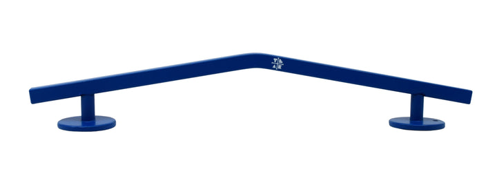 Teak Tuning Straight, Mellow Peak Style Fingerboard Rail, 12" Long - Steel Construction - Cobalt Blue