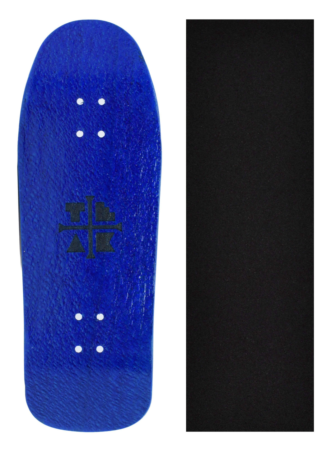 Teak Tuning Carlsbad Cruiser Wooden Fingerboard Deck, "Blue Yeti" - 34mm x 100mm