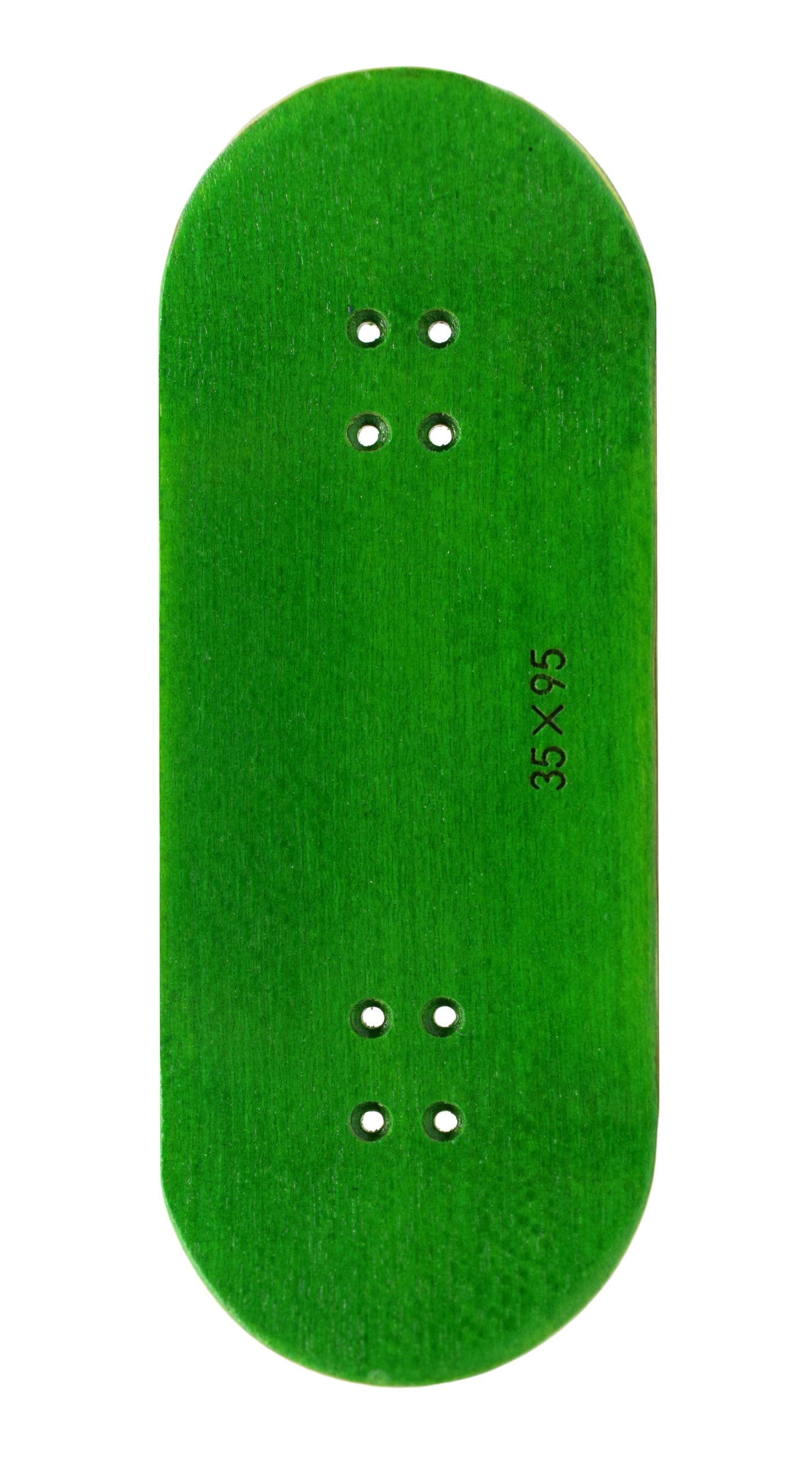 Teak Tuning PROlific Wooden 5 Ply Fingerboard Deck 35x95mm - Ghillie Green - with Color Matching Mid Ply