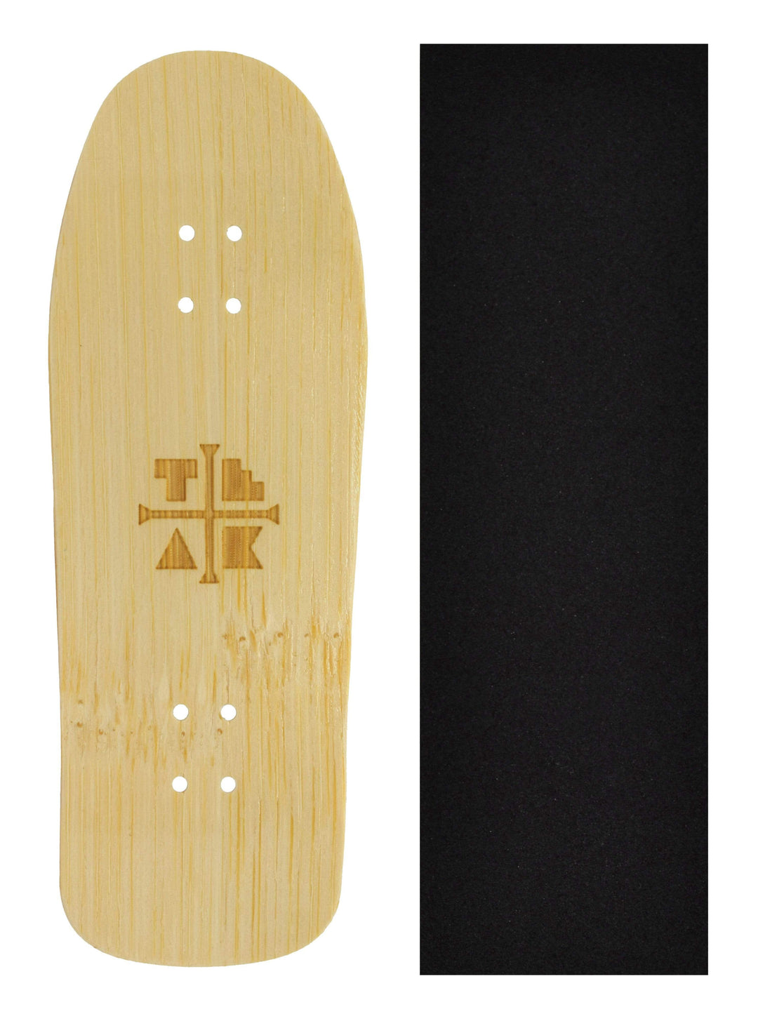 Teak Tuning Carlsbad Cruiser Wooden Fingerboard Deck, "Bamboo Samurai" - 34mm x 100mm