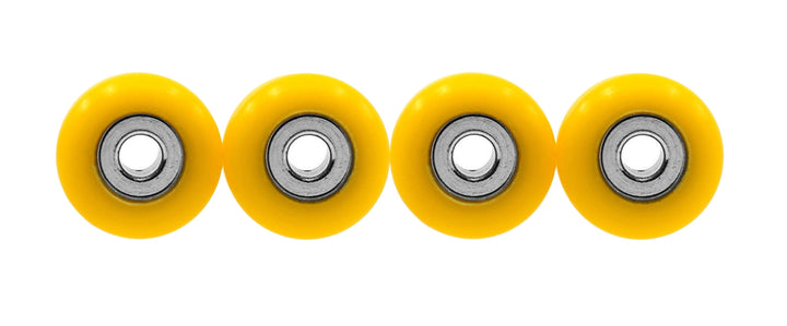 Teak Tuning Eco 85D CNC Poly Wheels - Street Shape - Yellow Colorway