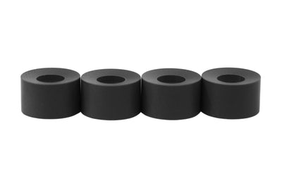 Teak Tuning Apex 71D Urethane Fingerboard Wheels, Cruiser Style, Bowl Shaped - with Premium ABEC-9 Stealth Bearings - Forged Grey Colorway - Set of 4