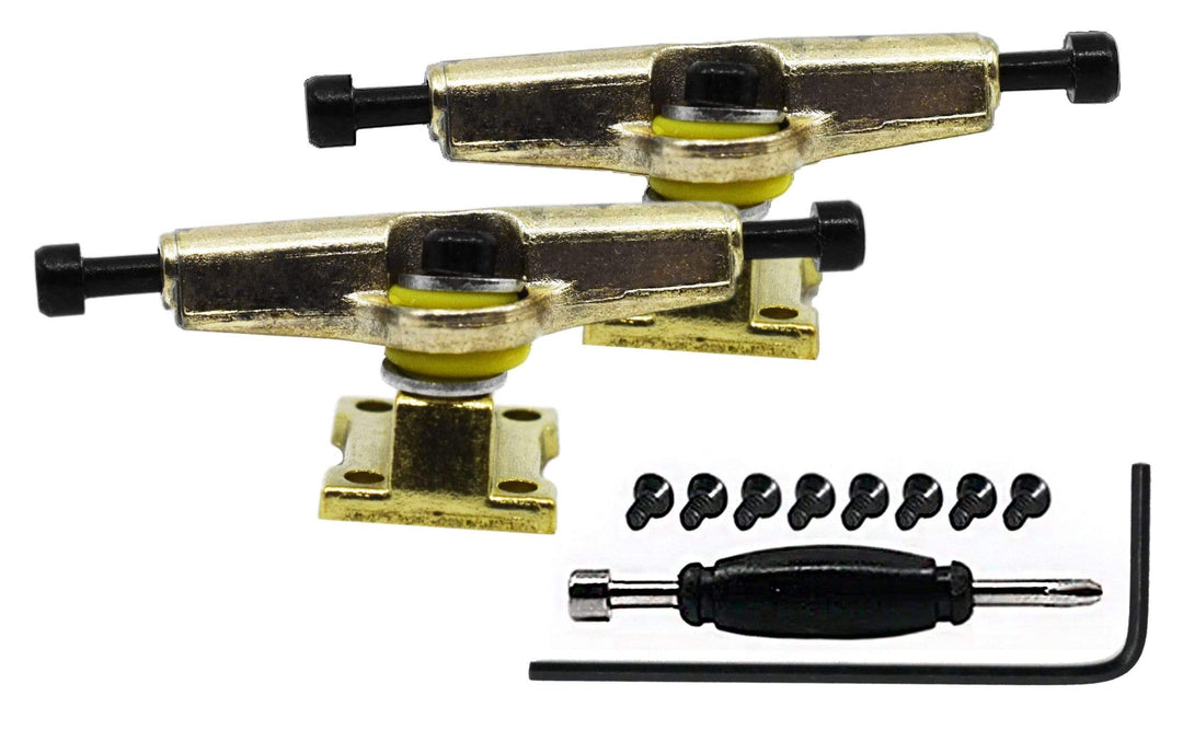 Teak Tuning Allen Key Kingpin Style Trucks - Gold Chrome