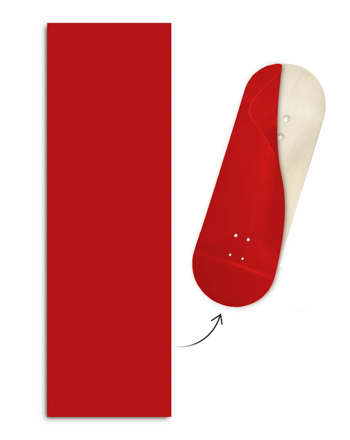 Teak Tuning "Scarlet Red Colorway" ColorBlock Fingerboard Deck Wrap - 35mm x 110mm