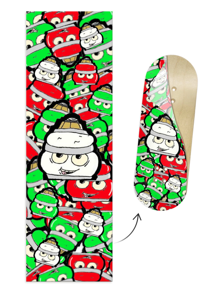 Teak Tuning Limited Edition "Christmas Bushings" Deck Graphic Christmas Wrap - 35mm x 110mm