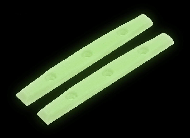 Teak Tuning Gem Edition Board Rails (Screws Included) - Glow In The Dark (Off-White to Green Glow) Glow In The Dark (Off-White to Green Glow)