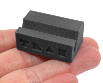 Teak Tuning Fingerboard Display Stand - Rectangle Edition - Slate Gray Colorway