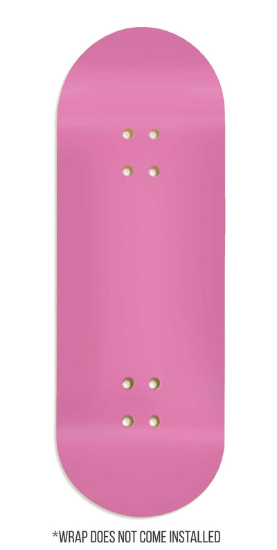 Teak Tuning Teak Swap Fingerboard Deck & ColorBlock Wrap - "Primrose Pink" - 32mm x 97mm