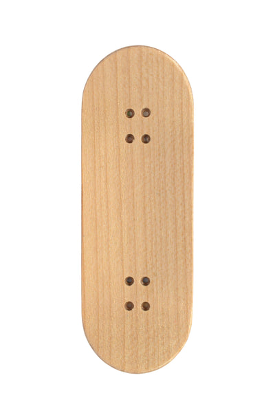 Teak Tuning Heat Transfer Graphic Wooden Fingerboard Deck, "Donut Teak Logo" - 32mm x 97mm