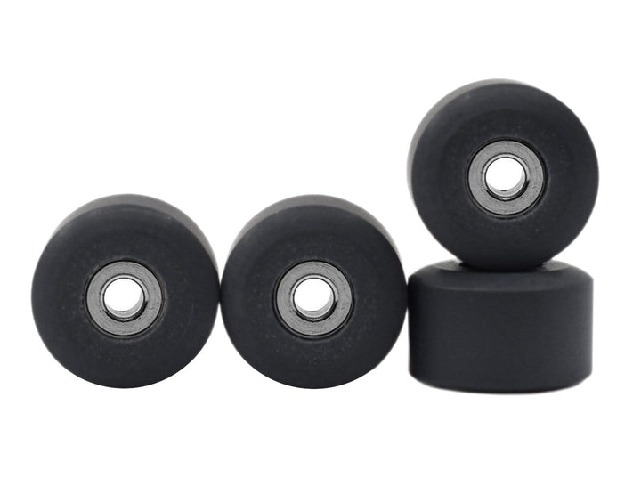 Teak Tuning Apex 71D Urethane Fingerboard Wheels, New Street Shape, Ultra Spin Bearings - Forged Grey Colorway - Set of 4