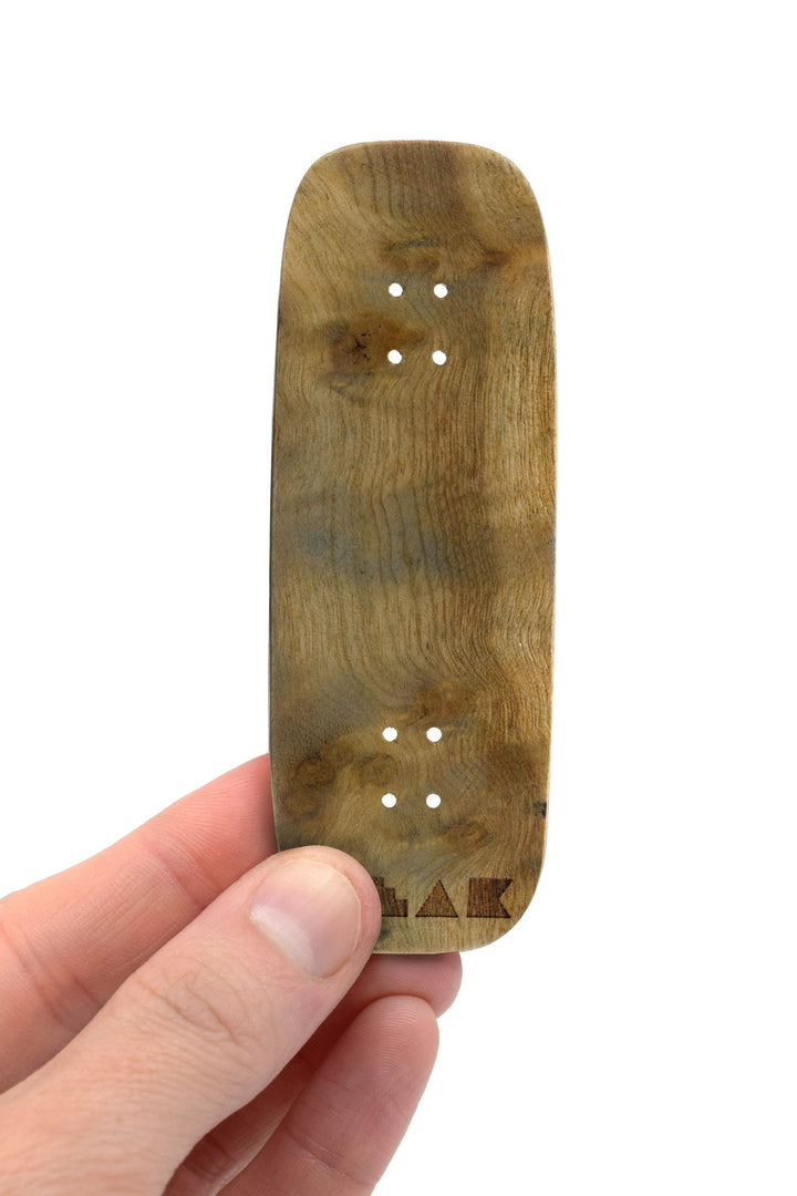 Teak Tuning PROlific Wooden 6 Ply Fingerboard Boxy Deck 32x96mm - The Graham Cracker