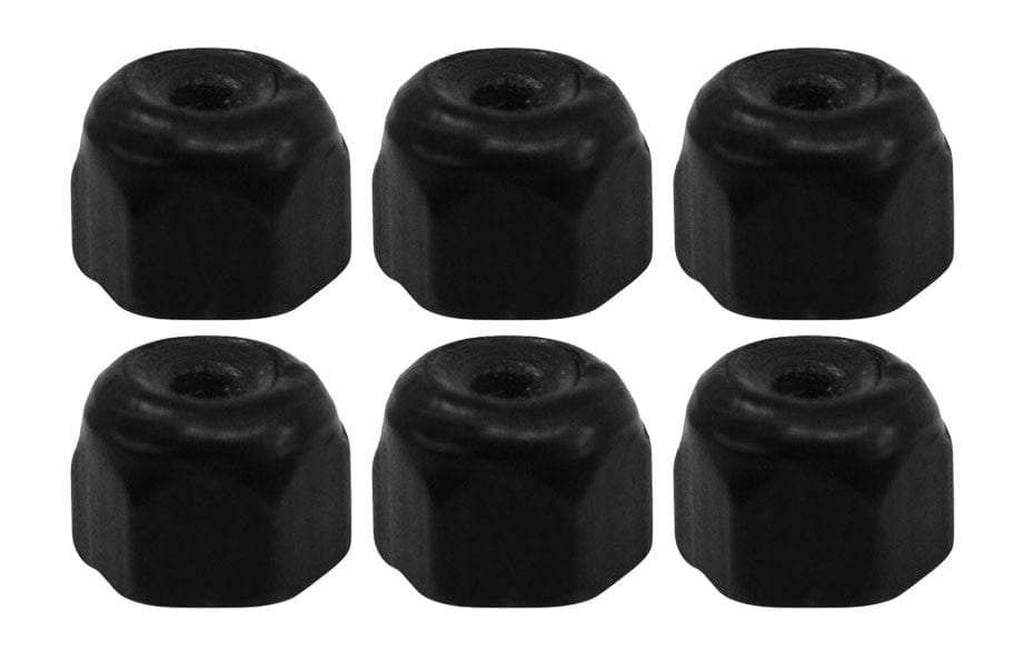 Teak Tuning Professional Nylon Insert Lock Nuts (Black) 6 pack