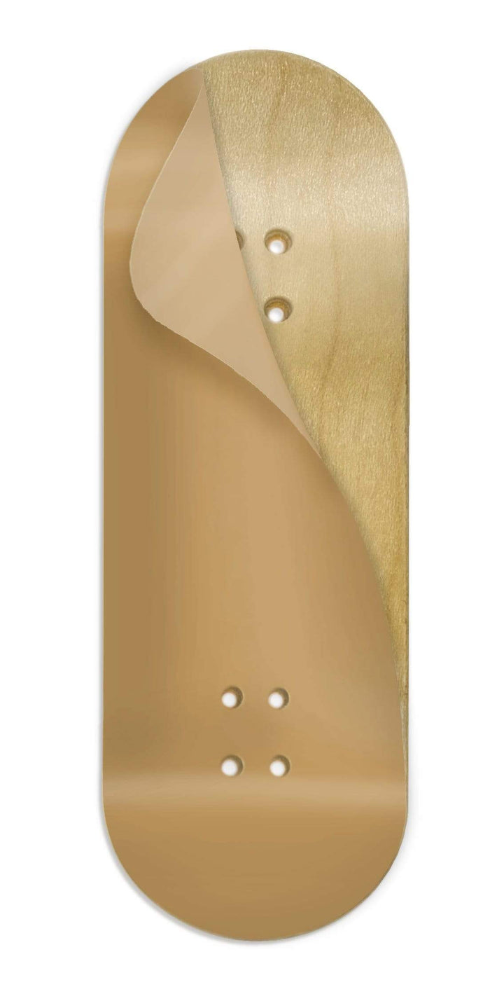 Teak Tuning Teak Swap Fingerboard Deck & ColorBlock Wrap - "Gold Decadence" - 32mm x 97mm