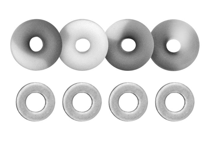 Teak Tuning O-Ring Bushings Pro Duro Series - Multiple Durometers - Gray & White Swirl 71A