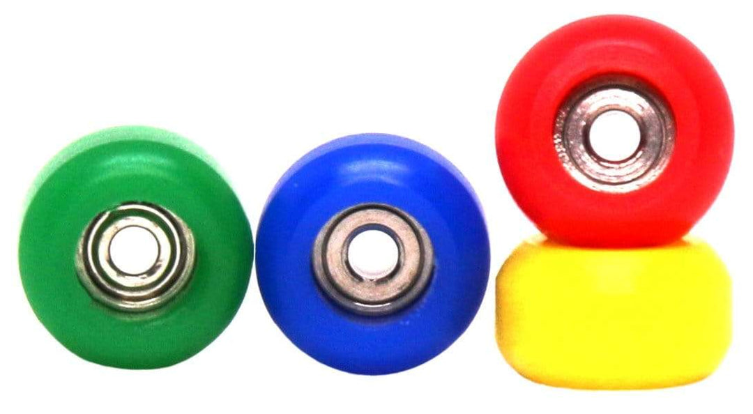 Teak Tuning CNC 100D Polyurethane Fingerboard Bearing Wheels Mix, Fireworks Edition - Set of 4