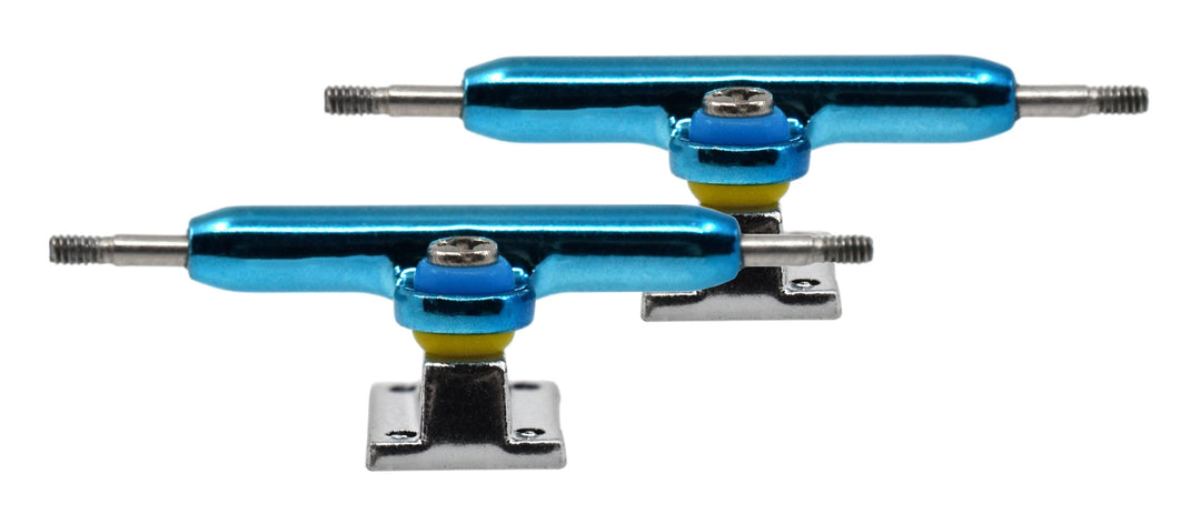 Teak Tuning Prodigy Pro Inverted Fingerboard Trucks, 34mm - Electric Blue Colorway