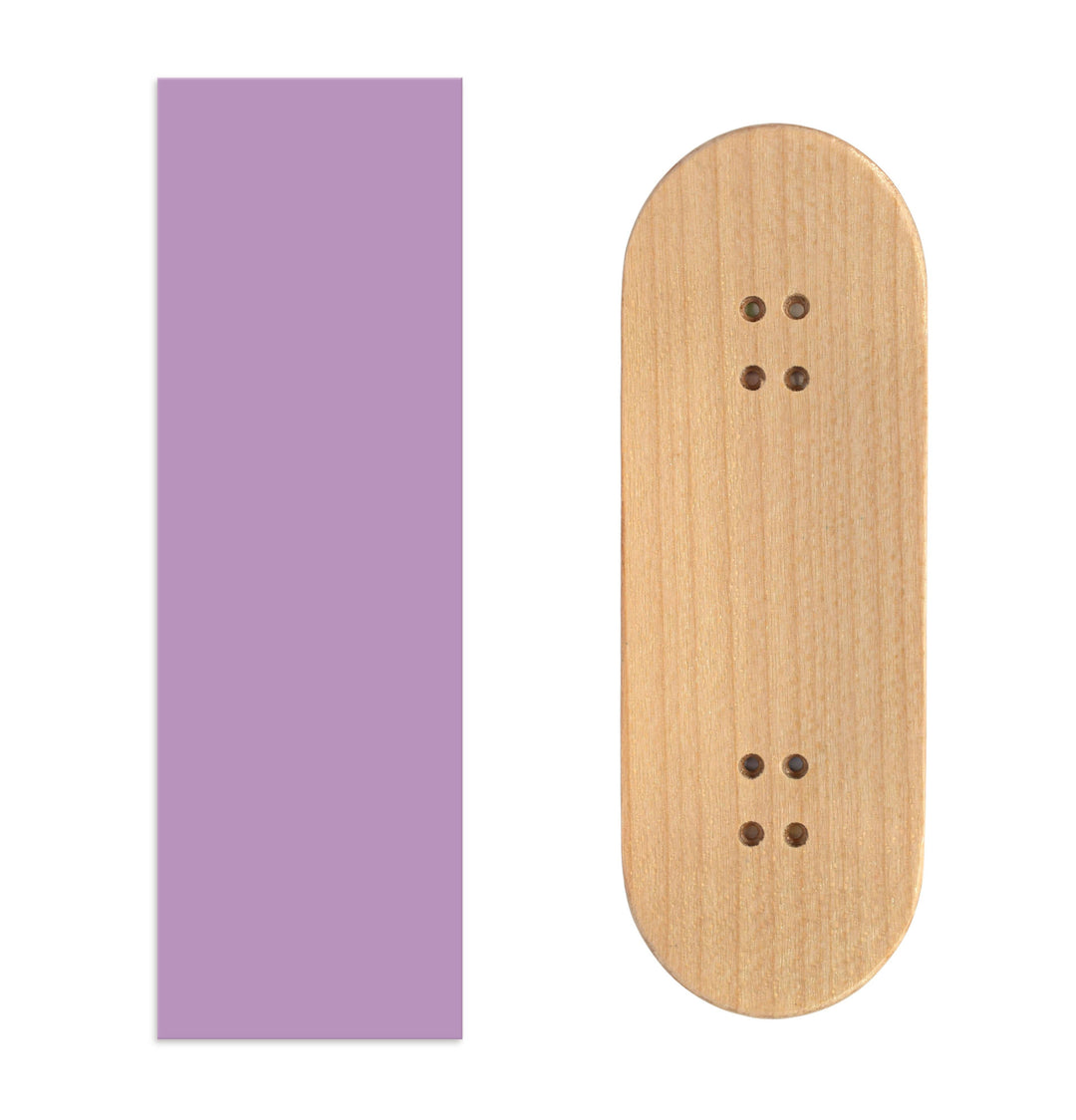 Teak Tuning Teak Swap Fingerboard Deck & ColorBlock Wrap - "Amethyst" - 32mm x 97mm