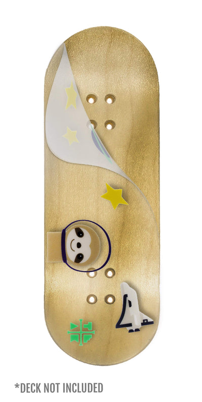 Teak Tuning "Sloth in Space" Deck Graphic Wrap (Transparent Background) - 35mm x 110mm