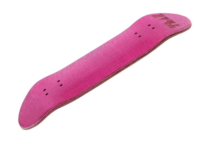 Teak Tuning PROlific Wooden 5 Ply Fingerboard Deck 35x95mm - Pink Flamingo - with Color Matching Mid Ply