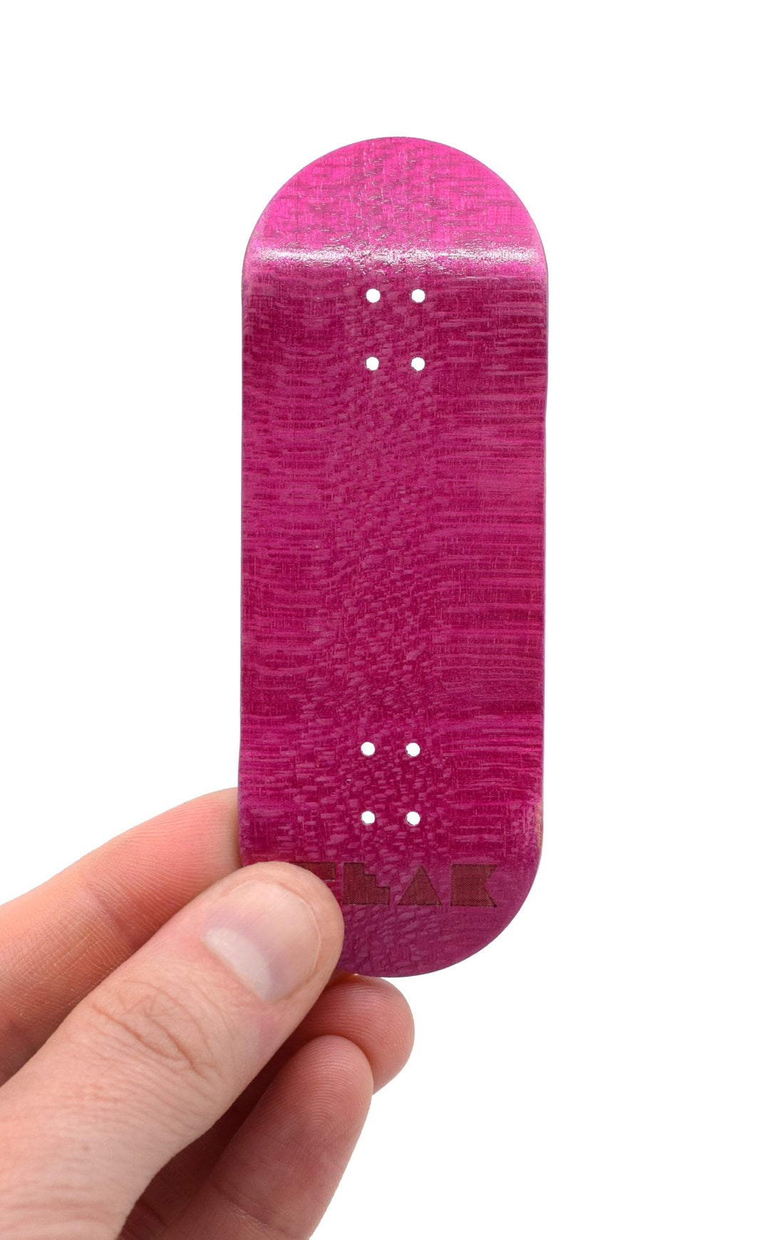 Teak Tuning PROlific Wooden 5 Ply Fingerboard Deck 34x95mm - Pink Flamingo - with Color Matching Mid Ply