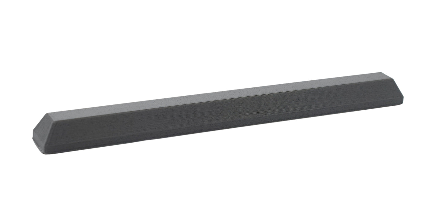 Teak Tuning Poly Ramp Parking Curb, Straight Edition - 7 Inch Concrete Grey