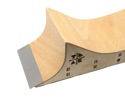 Teak Tuning Wooden Fingerboard Hang Ten Wave Transition Ramp - 20.5" - Collab with WoodOn