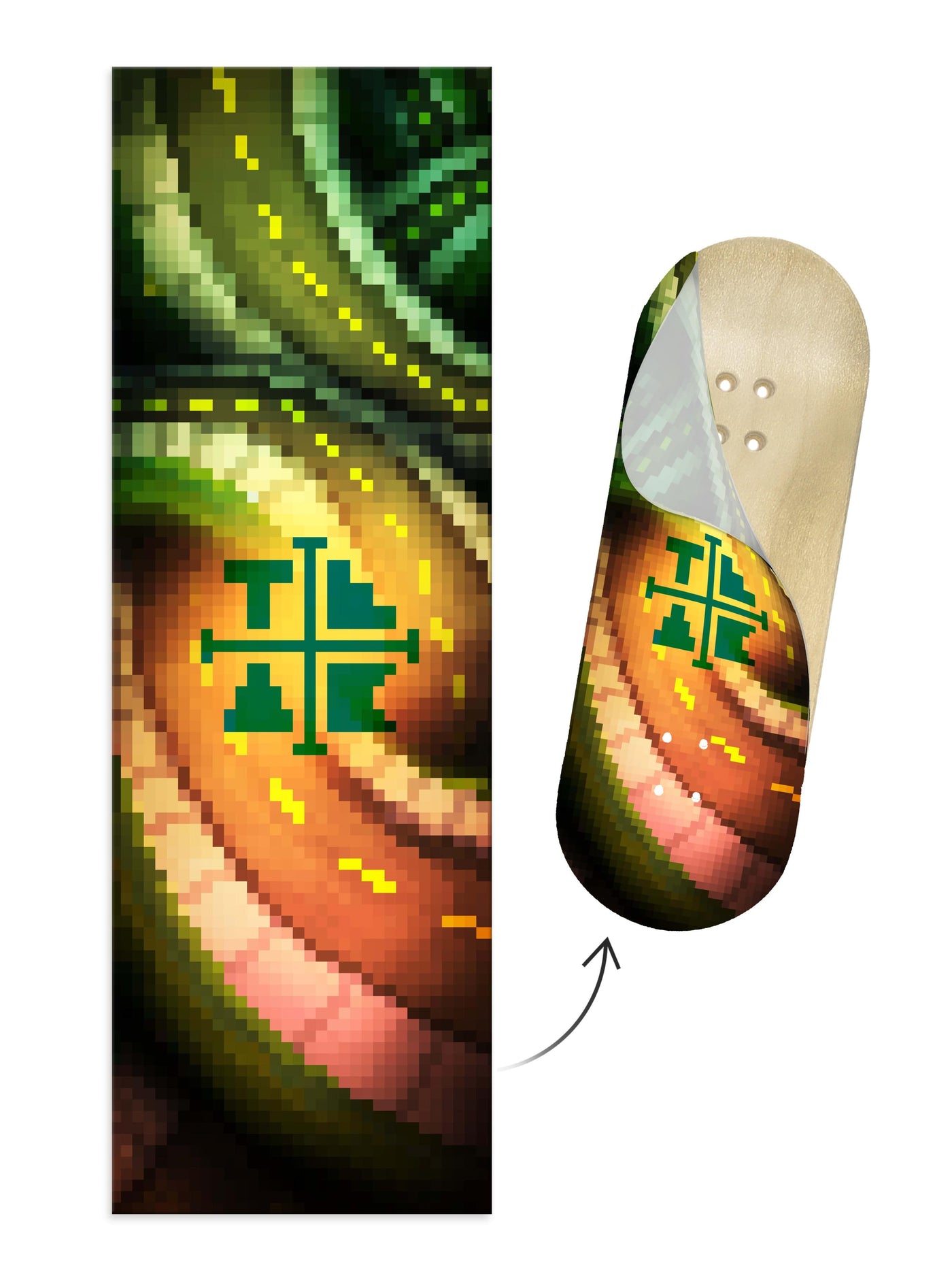 Teak Tuning "Winding Road" Artist Collaboration Deck Graphic Wrap - 35mm x 110mm
