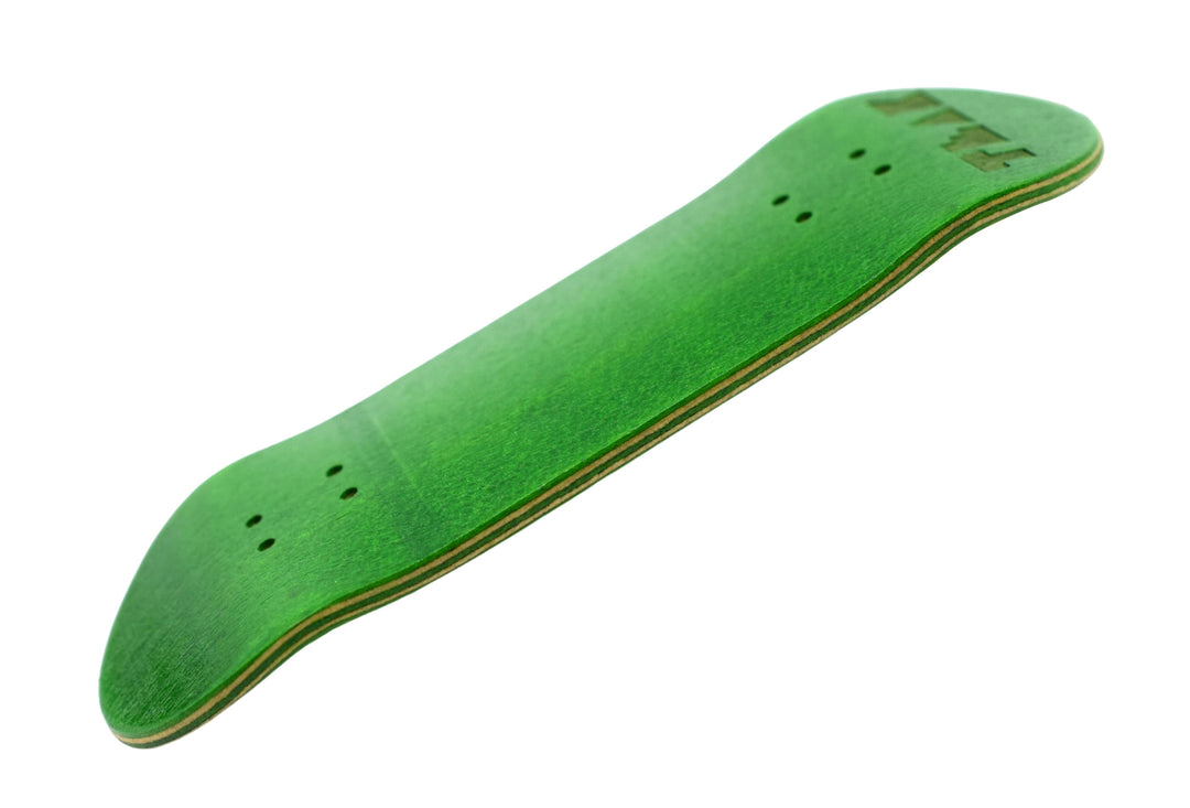 Teak Tuning PROlific Wooden 5 Ply Fingerboard Deck 35x95mm - Ghillie Green - with Color Matching Mid Ply