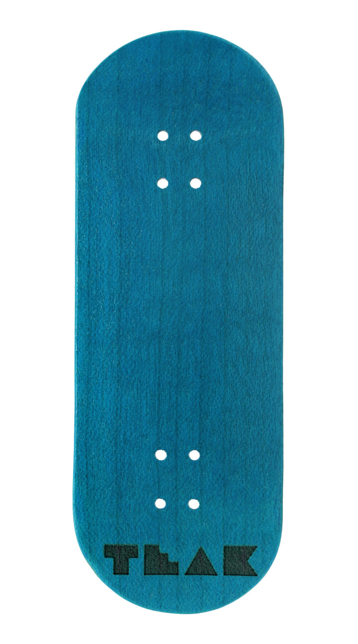 Teak Tuning PROlific Wooden 5 Ply Fingerboard Deck 35x95mm - Teak Teal - with Color Matching Mid Ply