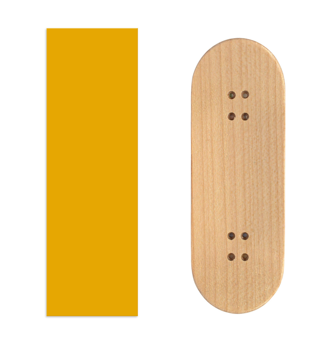 Teak Tuning Teak Swap Fingerboard Deck & ColorBlock Wrap - "Honey Gold" - 32mm x 97mm