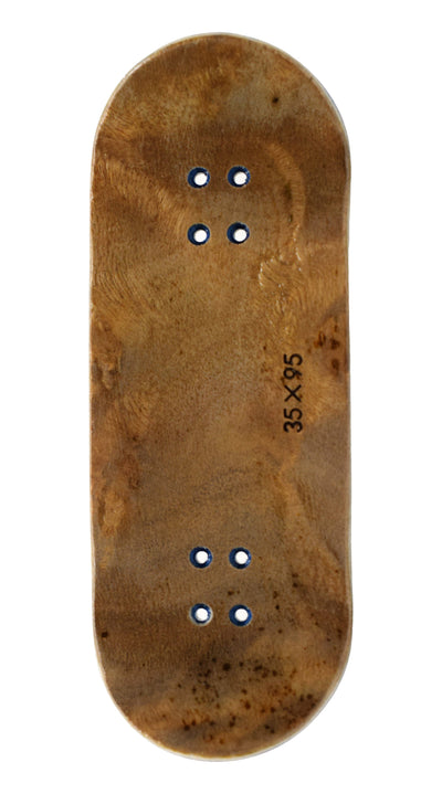 Teak Tuning PROlific Wooden 6 Ply Fingerboard Deck 35x95mm - The Graham Cracker