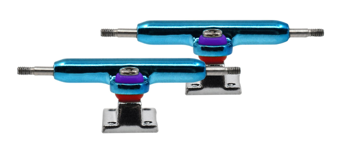 Teak Tuning Prodigy Pro Inverted Fingerboard Trucks, 32mm - Electric Blue Colorway