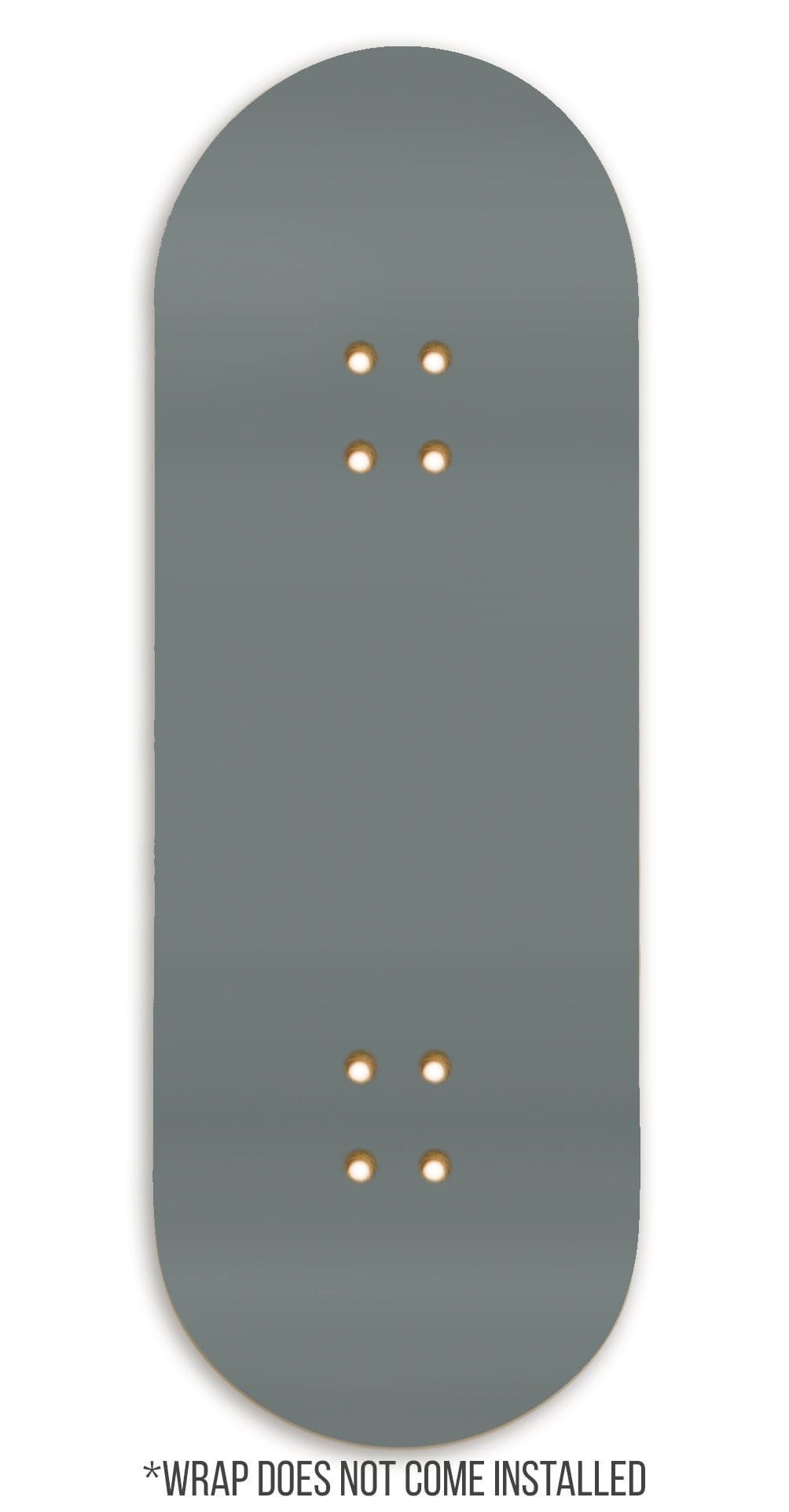 Teak Tuning Teak Swap Fingerboard Deck & ColorBlock Wrap - "Armor Gray" - 32mm x 97mm