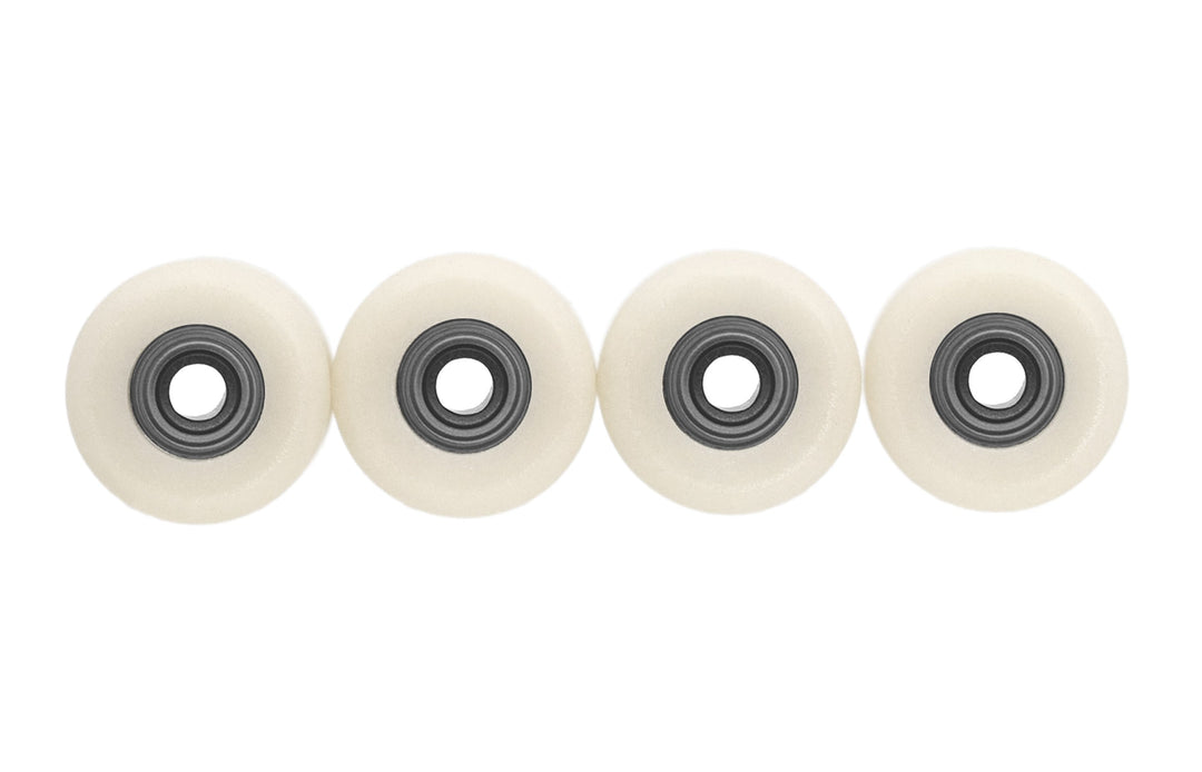 Teak Tuning Apex Shorty 61D Urethane Wheels - ABEC-9 Bearings - Cream Colorway