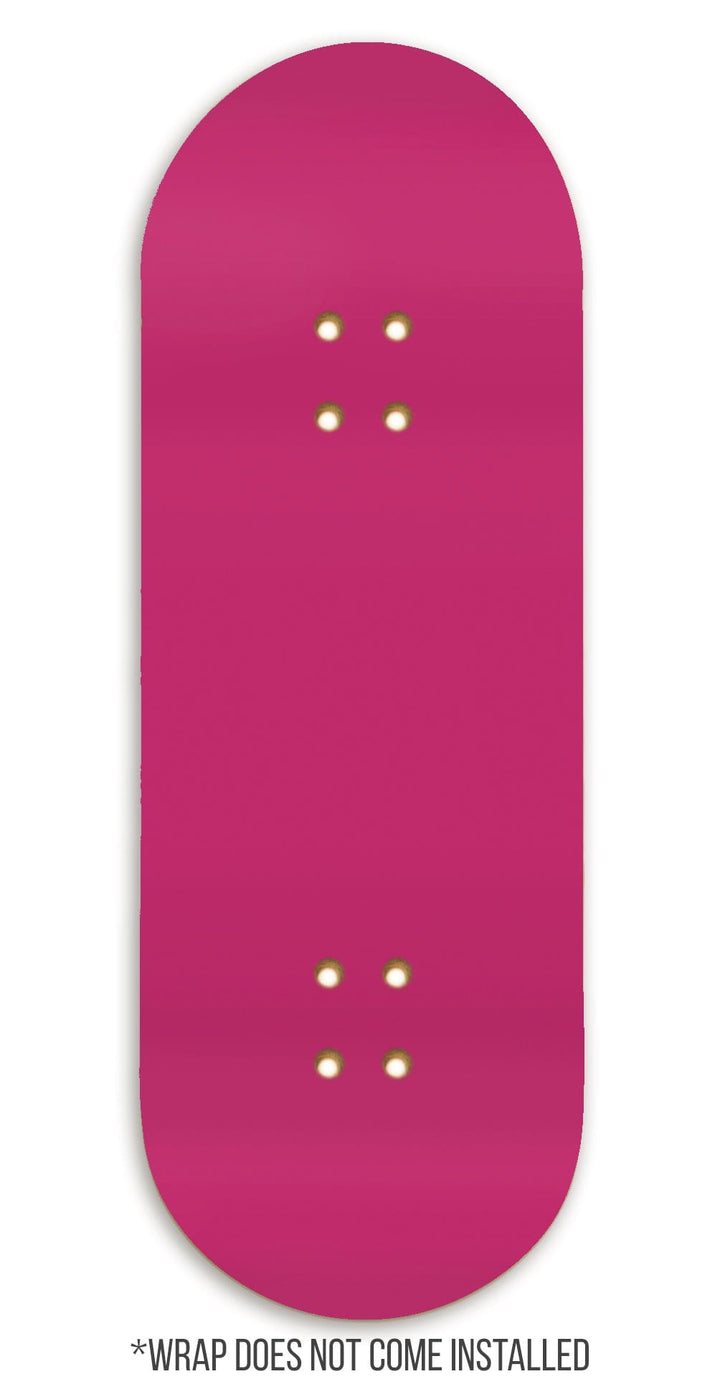 Teak Tuning Teak Swap Fingerboard Deck & ColorBlock Wrap - "Bubblegum Pink" - 32mm x 97mm